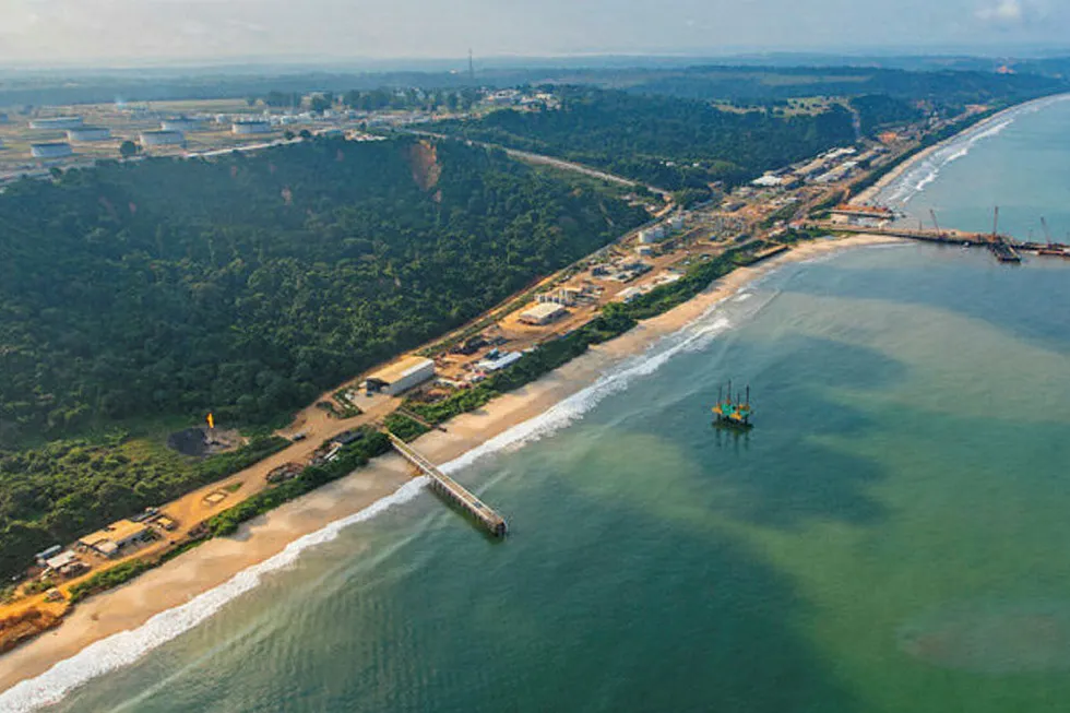 Modules: Chevron's Malongo facility in Cabinda, Angola