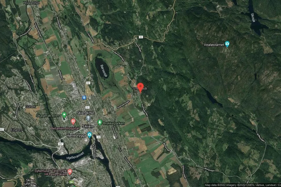 Området rundt Sneltvedtåsen 16, Skien, Telemark og Vestfold