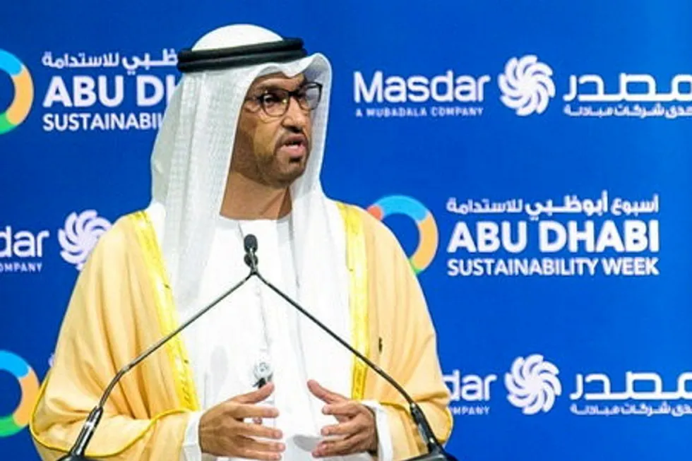 In the spotlight: Adnoc chief executive Sultan Ahmed Al Jaber.