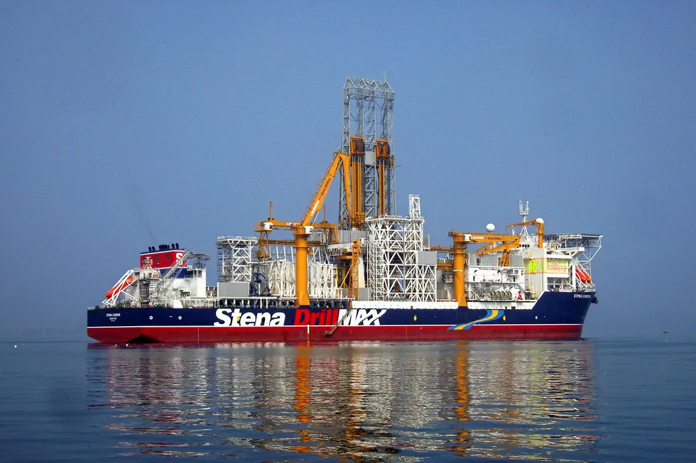 On station: the Stena Carron drillship was used to drill at Liza