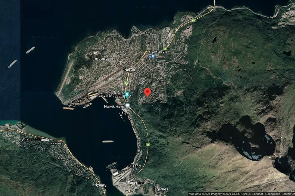 Området rundt Blåklokkeveien 7, Narvik, Nordland