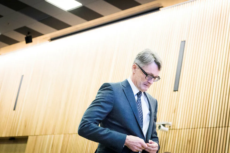 Aker-sjef Øyvind Eriksen, som selv er jurist, mener forlaget Tiden ikke kan gi ut Aker-boken på ordinært vis i bokhandel. Foto: Gunnar Lier