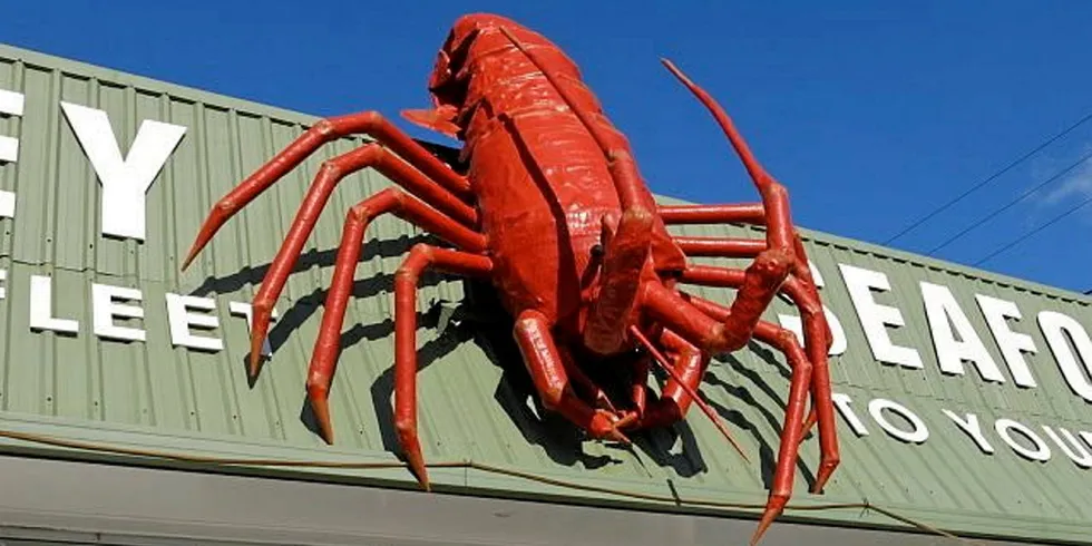 A rock lobster diner in Australia.
