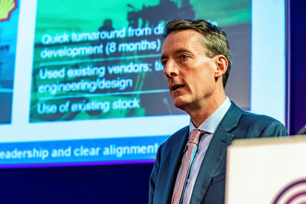 Future: OGA chief executive Andy Samuel speaking at an Oil & Gas UK industry conference in Aberdeen last year