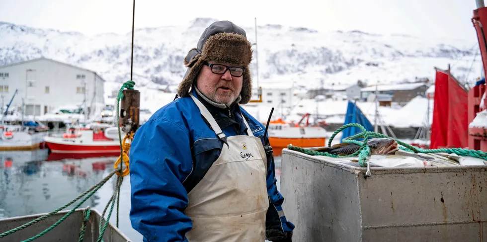 Svein Mienna, jobbet på kaien ved Nergårds fiskebruk i Breivikbotn. Snart skal han forsvare seg i Høyesterett mot påstander om seksuell trakassering.