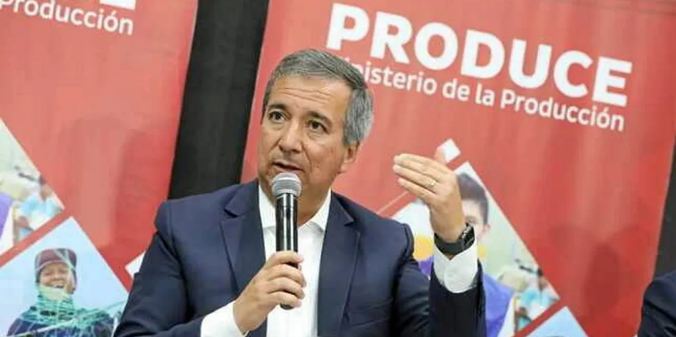 Peru's Production Minister Raul Perez-Reyes warned last month the fishing season could be cancelled.