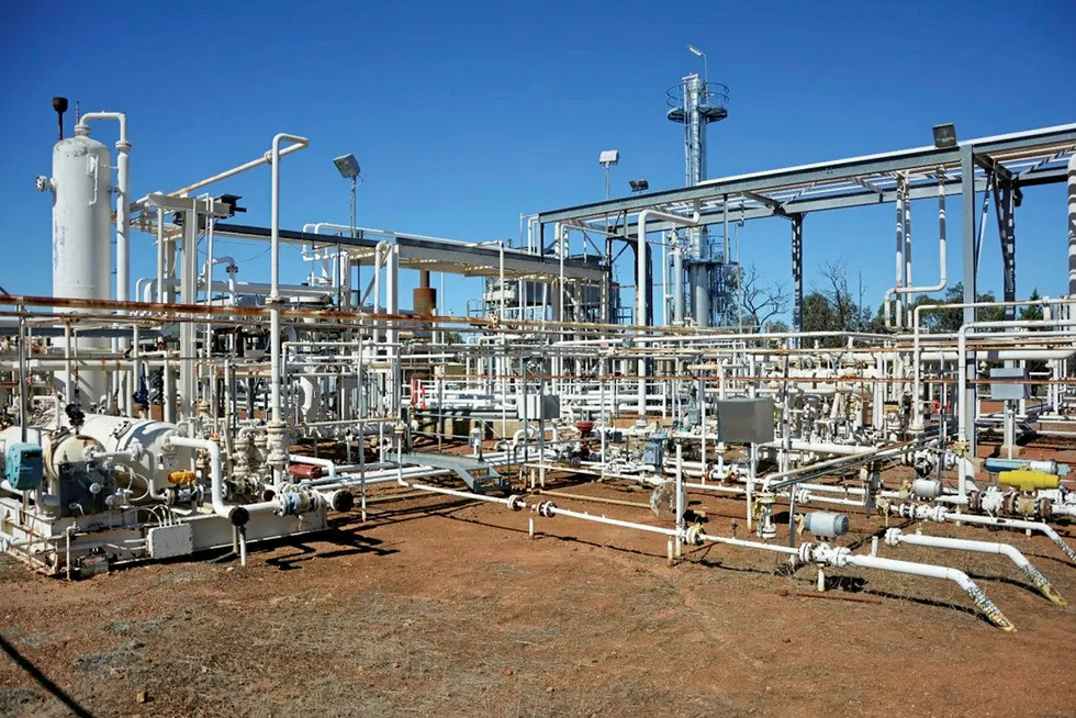 Facilities at Armour Energy's Kincora gas project