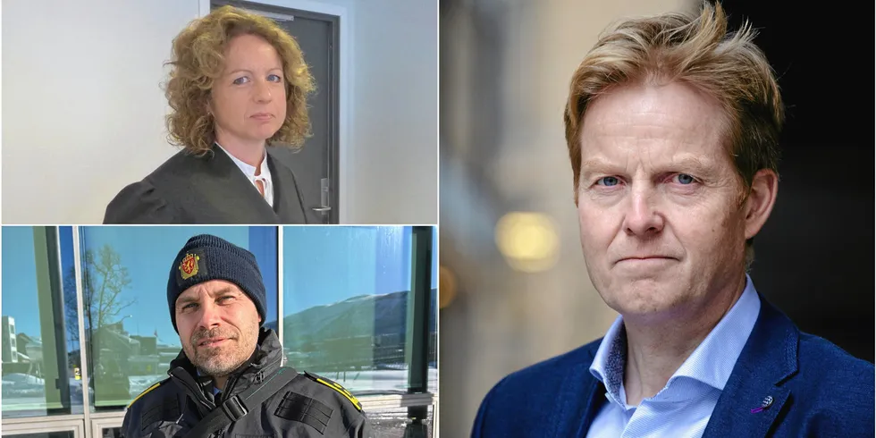 Kathrine Kannelønning er fagansvarlig for faget «etterforskning av fiskerikriminalitet». Politiadvokat Ronny André Jørgensen (nede til venstre) jobber med den omfattende storaksjonen i Troms. Pål Lønseth er sjef for Økokrim.