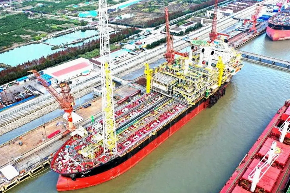 Delivery: Cosco Shipping Heavy Industry has delivered the Miamte FPSO, which will work for Eni off Mexico