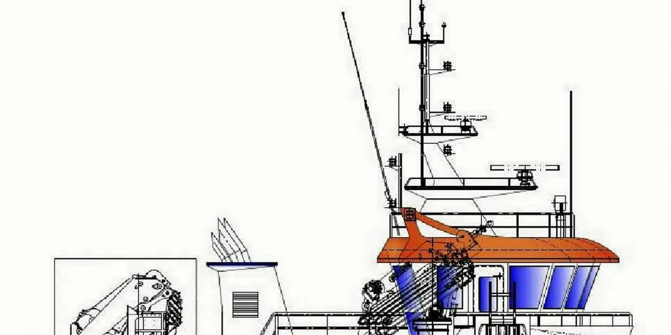 Nærøysund Aquaservice AS sin kontrahering av ny arbeidsbåt fra Moen Marin AS.Foto: Ill: Moen Marin AS