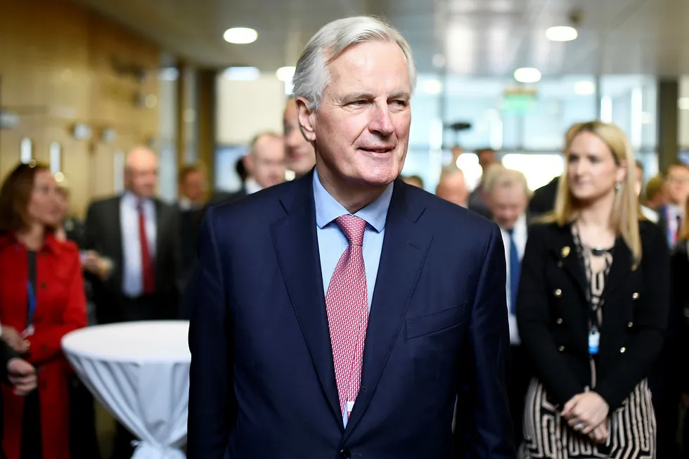 Michel Barnier, EUs sjefsforhandler i forbindelse med Brexit, er bekymret for spørsmålet om Irland Foto: CLODAGH KILCOYNE
