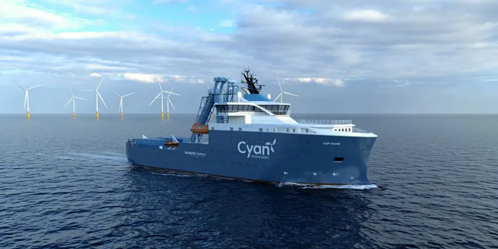 A Cyan service operation vessel (SOV)