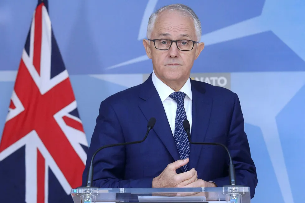 Under threat: Australian Prime Minister Malcolm Turnbull saw off a challenge for the Liberal Party leadership on Tuesday but there is speculation he could be challenged again before next year's election