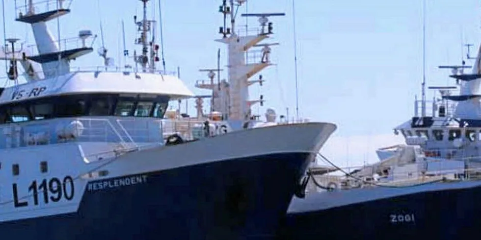 Vessels belonging to Namibia's Hangana Seafood.