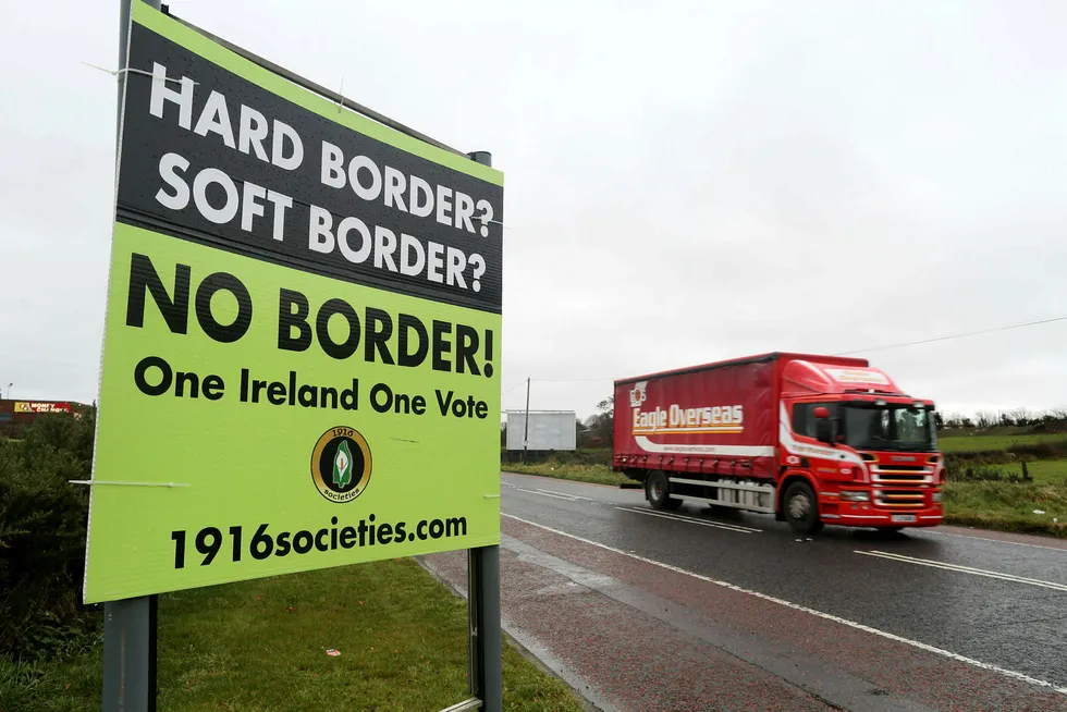 Grensen mot Nord-Irland har vært et problem i brexit-forhandlingene.
