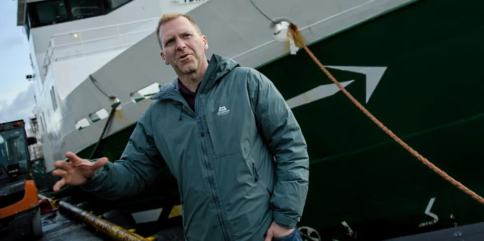 Tommy Torvanger, konsernsjef i fiskerikonsernet Nergård som er hovedeier i fiskerikonsernet Global Fish som eier mottaket.