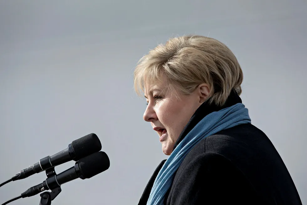 Statsminister Erna Solberg (H). Foto: Aleksander Nordahl