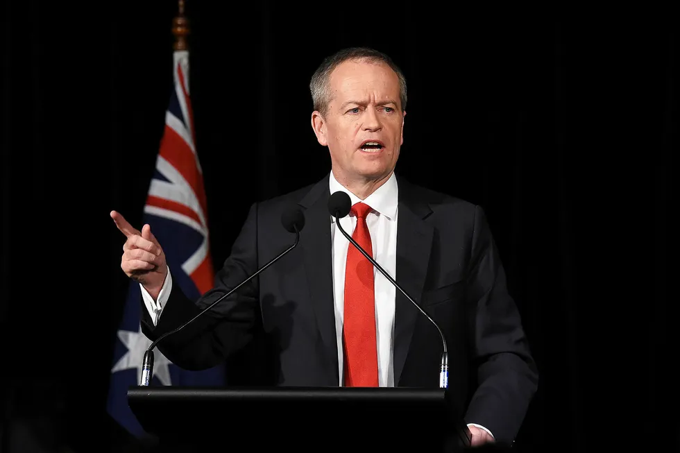 Policy: Australian Labor leader Bill Shorten