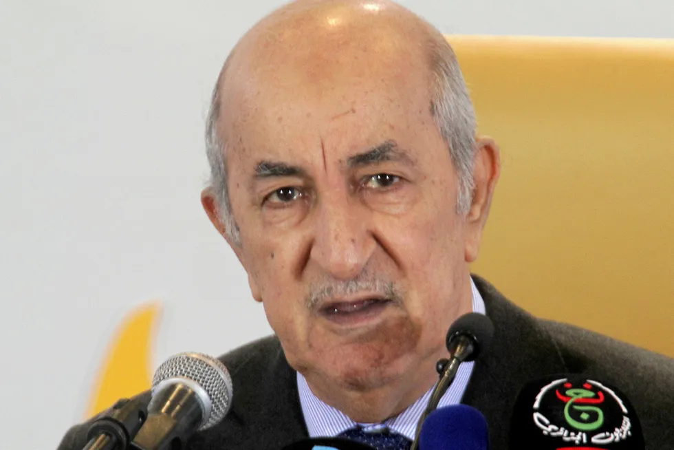 Rebuilding: newly elected Algerian President Abdelmadjid Tebboune