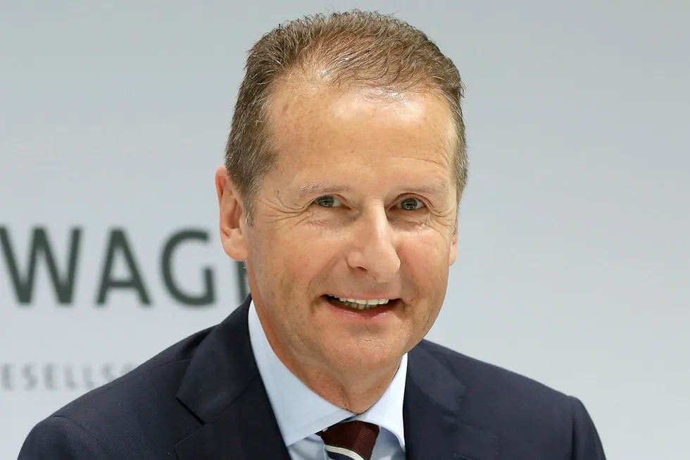 Herbert Diess blir Volkswagen-sjef. Foto: AP Photo/Michael Sohn