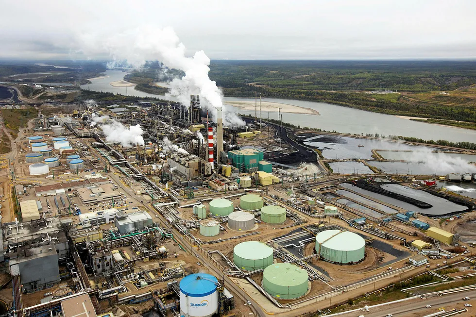 Major asset: Suncor's oil sands processing plant near Fort McMurray, Alberta