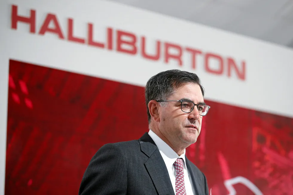 Market moves: Halliburton chief executive Jeff Miller said services prices cannot solve the soft gas market, and that there are opportunities in unmet oil demand while natural gas recovers.