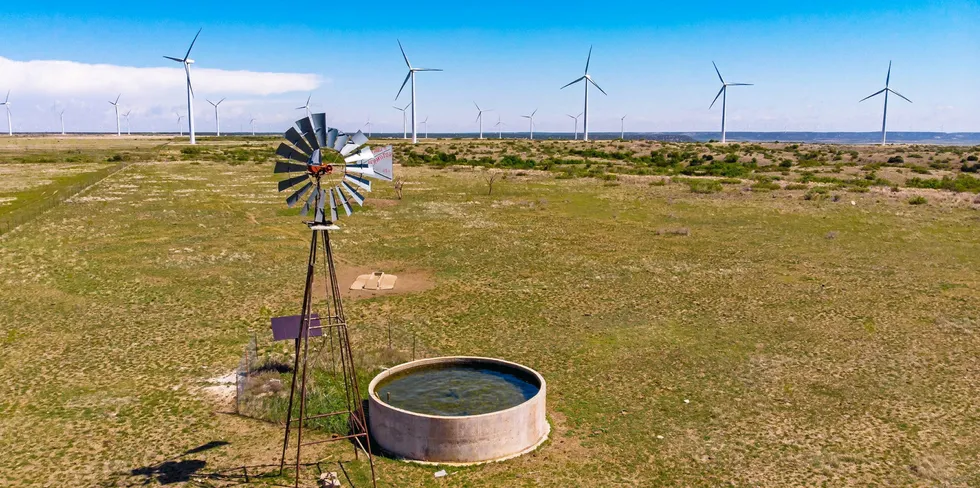 Wind power generation has surpassed coal on the main Texas grid