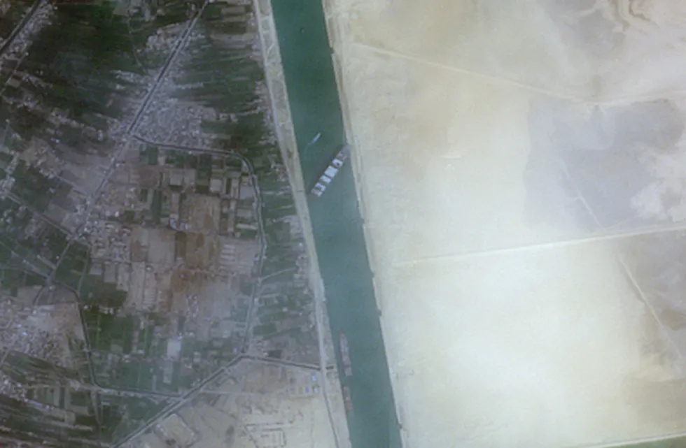 Blockage: the massive Ever Given container ship has run aground in the Suez Canal