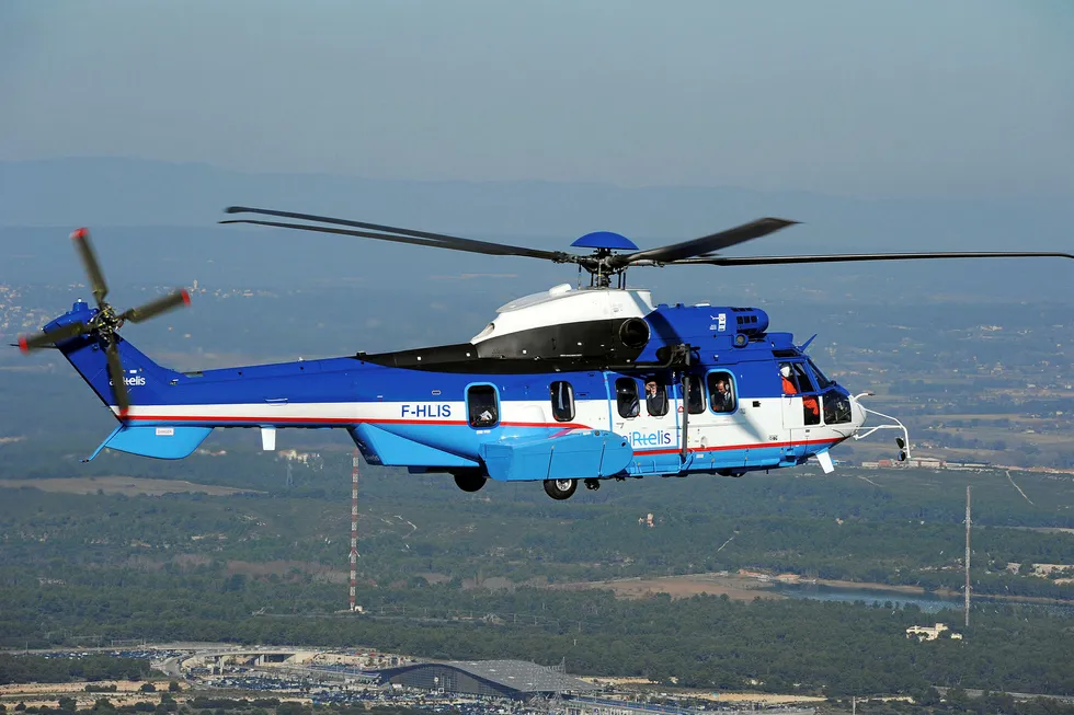 Service suspension: an EC225 helicopter similar to the one above was involved in a fatal accident in Norway last year