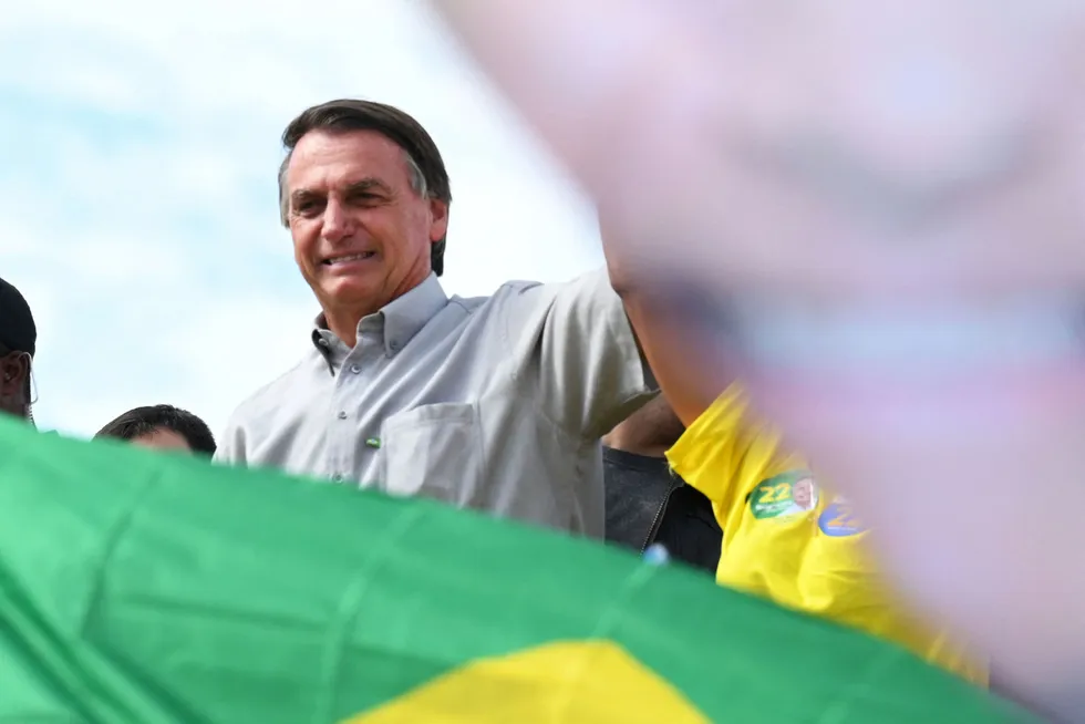 Turmoil: Brazilian President Jair Bolsonaro was forced onto the defensive when a political ally shot two policemen while resisting arrest