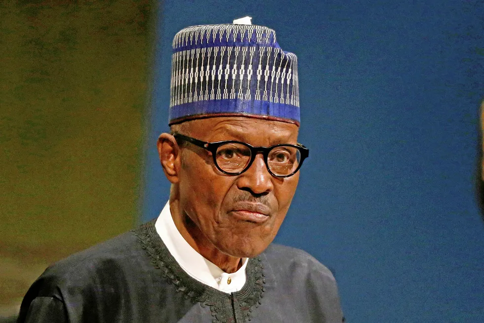 Taking action: Nigerian President Muhammadu Buhari