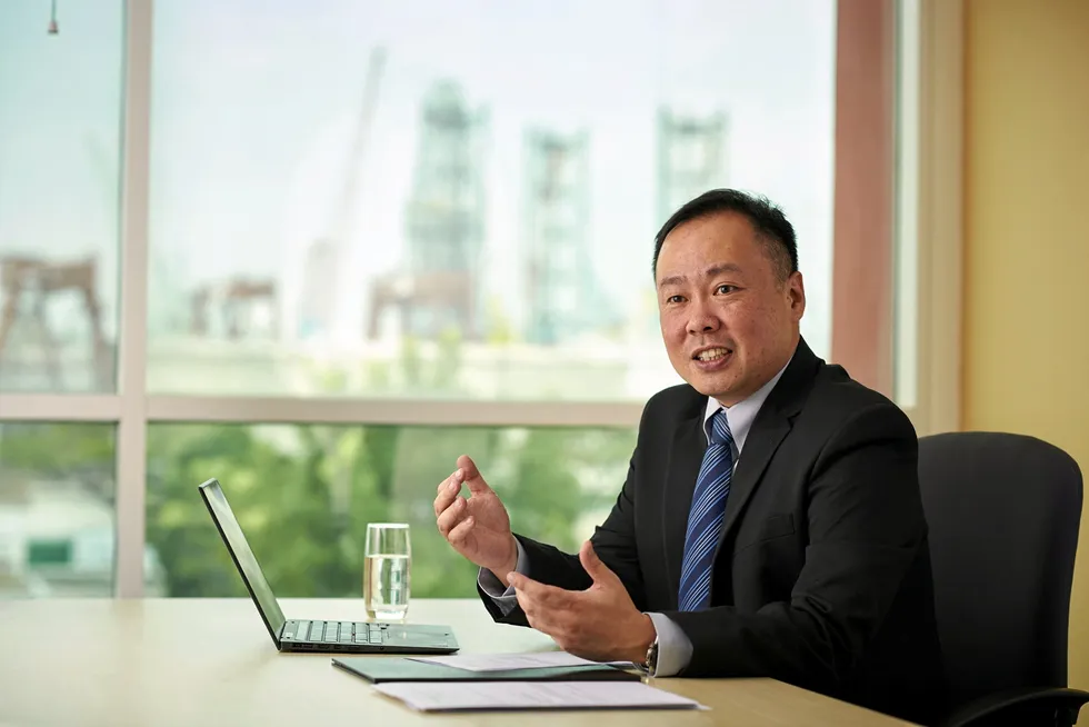 Happy New Year: Seatrium's chief executive Chris Ong.
