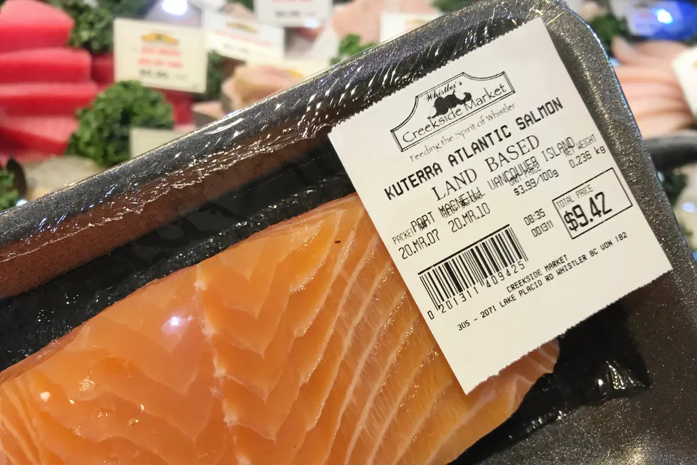 Kuterra, also owned by Whole Oceans parent company, has had land-based salmon on the US market since 2014.