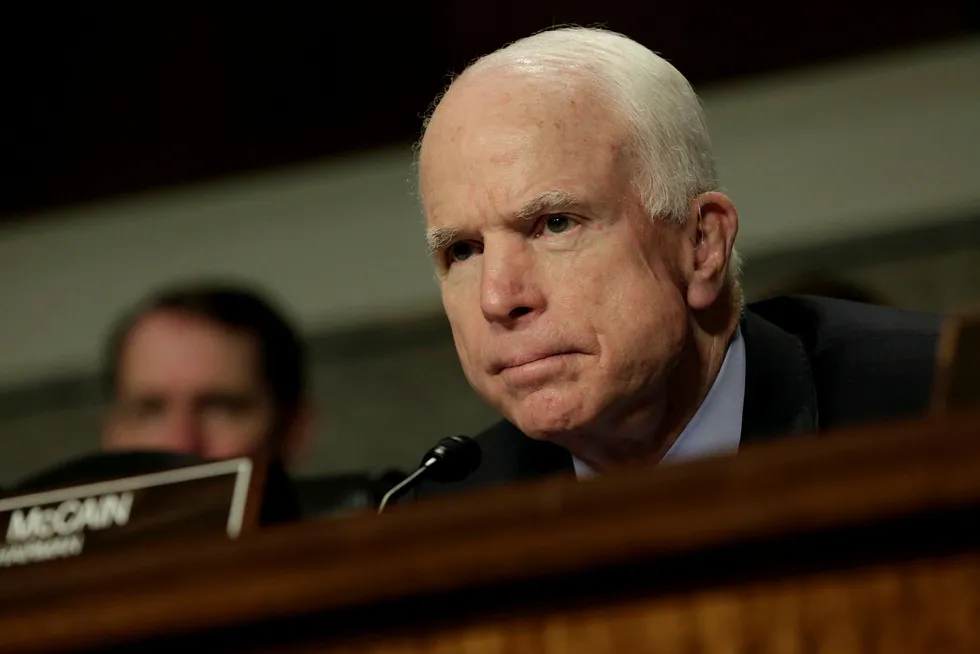Senator John McCain er mer bekymret for Russland og Vladimir Putin enn IS. Foto: Yuri Gripas/(Reuters/NTB/Scanpix