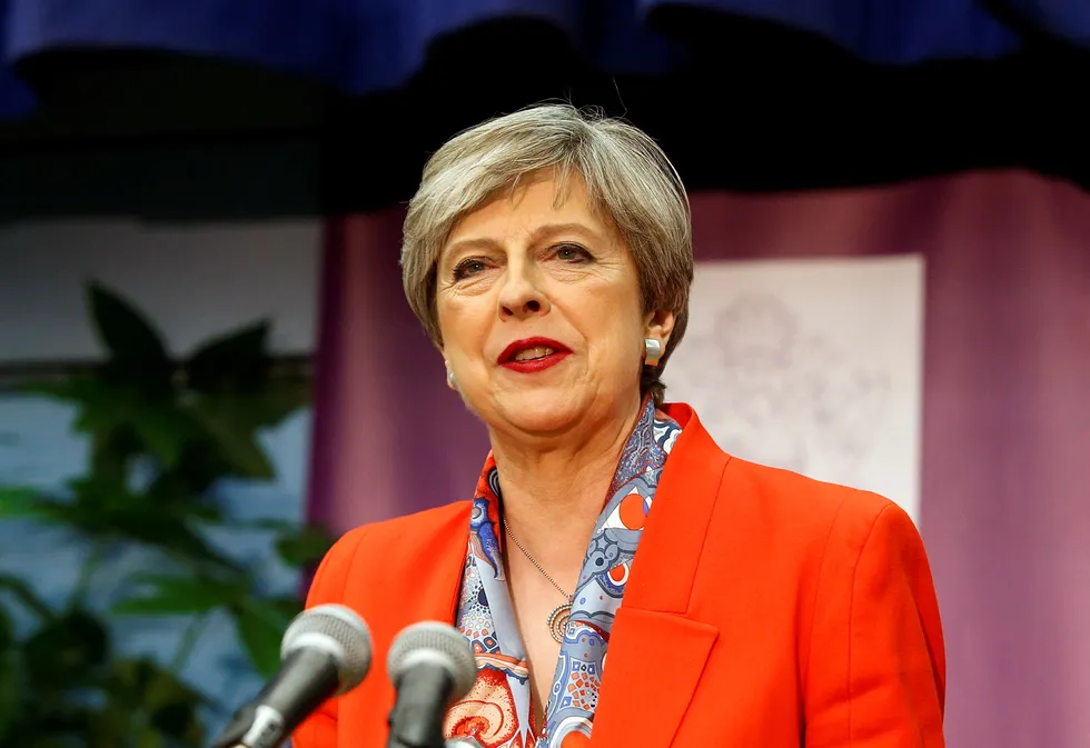 Storbritannias statsminister Theresa May. Foto: AP Photo/Alastair Grant