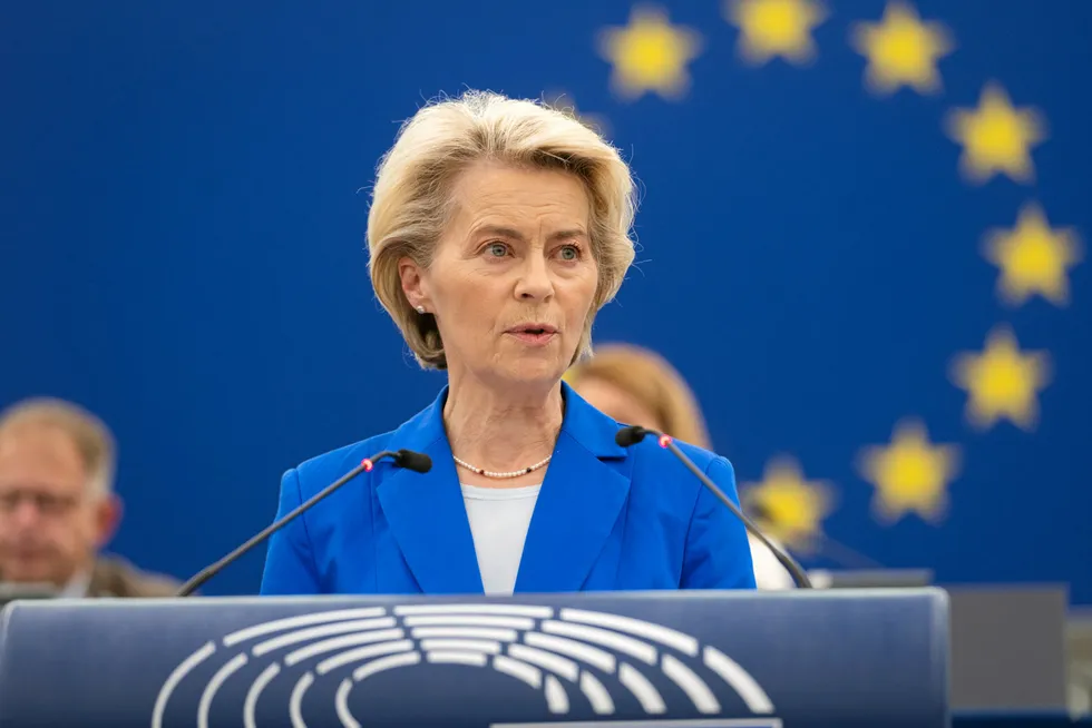 Ursula von der Leyen, president of the European Commission.