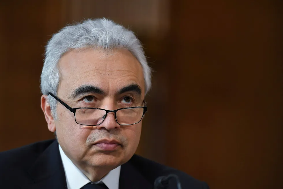 Calling for more action: IEA executive director Fatih Birol says significantly more investment is needed from governments to meet hydrogen goals for net zero emissions