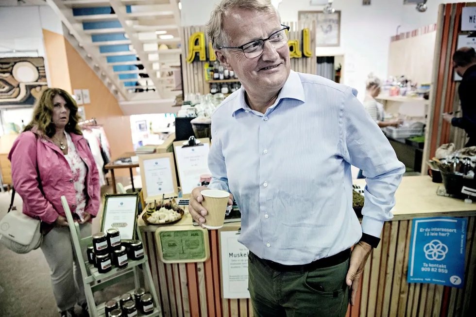 Konsernsjef Rune Bjerke i DNB tilbyr rente under to prosent til de beste kundene. Foto: Aleksander Nordahl