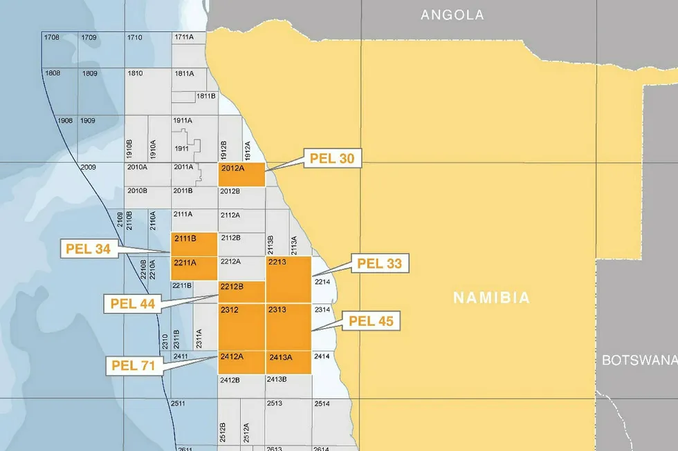 Drill campaign: Azinam holds stakes in six licences off Namibia