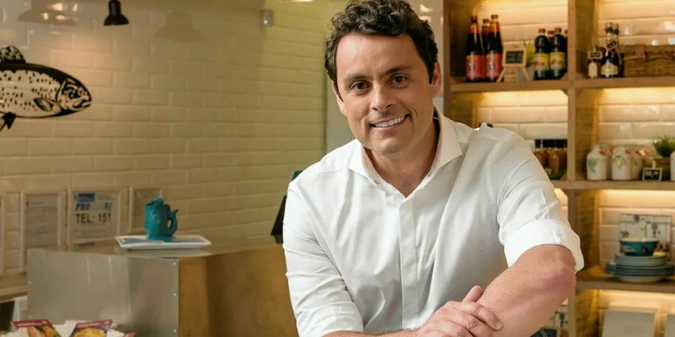 Frescatto CEO Thiago de Luca, pictured in happier times, says government support for the seafood sector is essential.