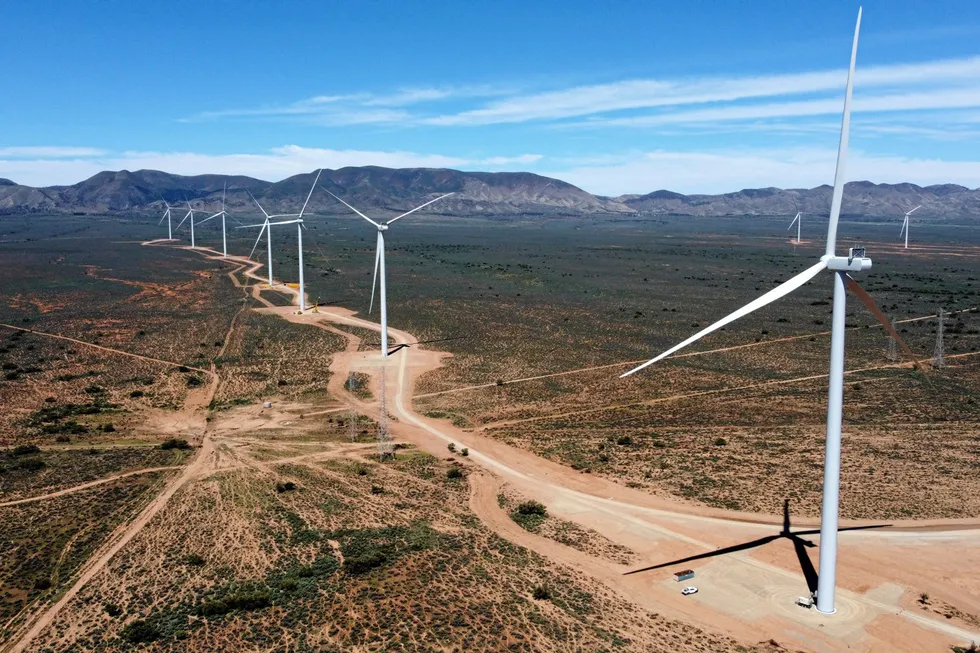 The Goyder South wind farm in South Australia.