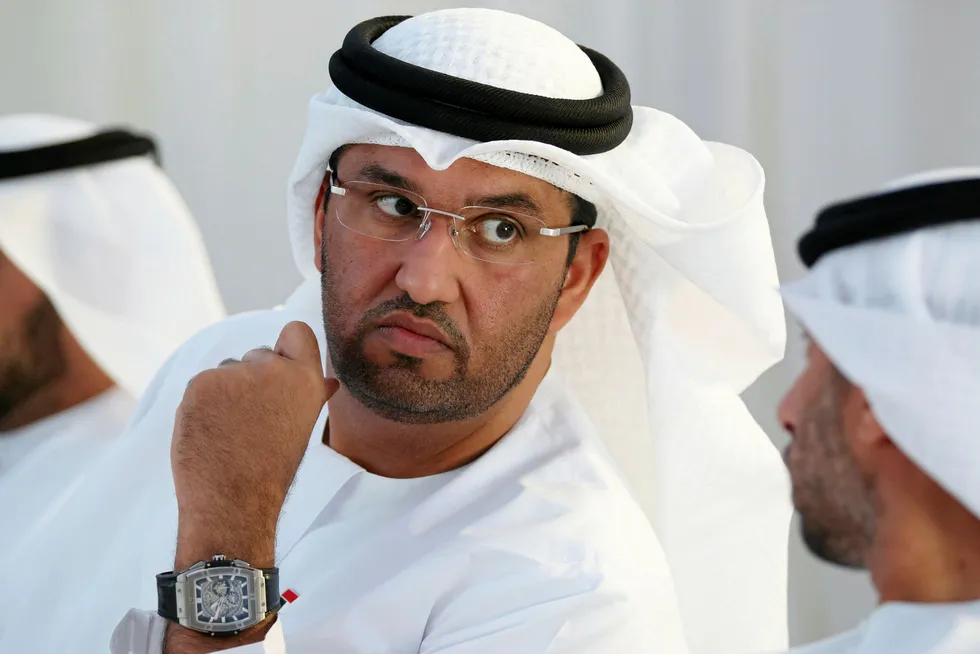 Project on track: Sultan Ahmed al Jaber, the chief executive of Adnoc