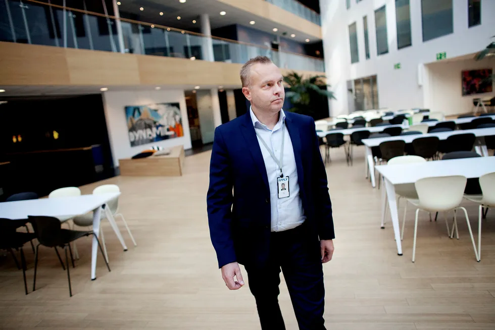 – Tenk på hvor mange ansatte som blir sikret jobber fremover, sier Apply-topp Trond Rosnes. Foto: Tomas Larsen