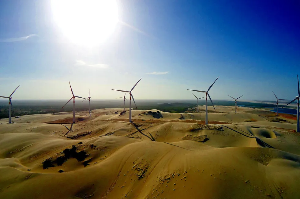 Siemens Gamesa wind turbines in northeast Brazil.