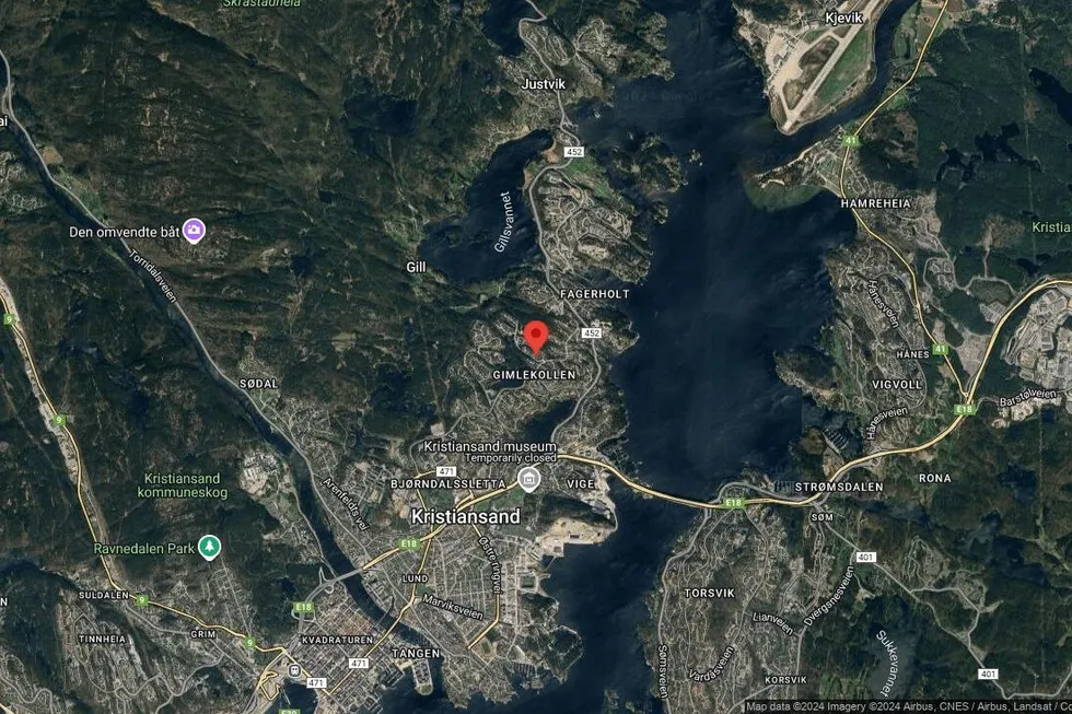 Området rundt Ingrids vei 3, Kristiansand, Agder