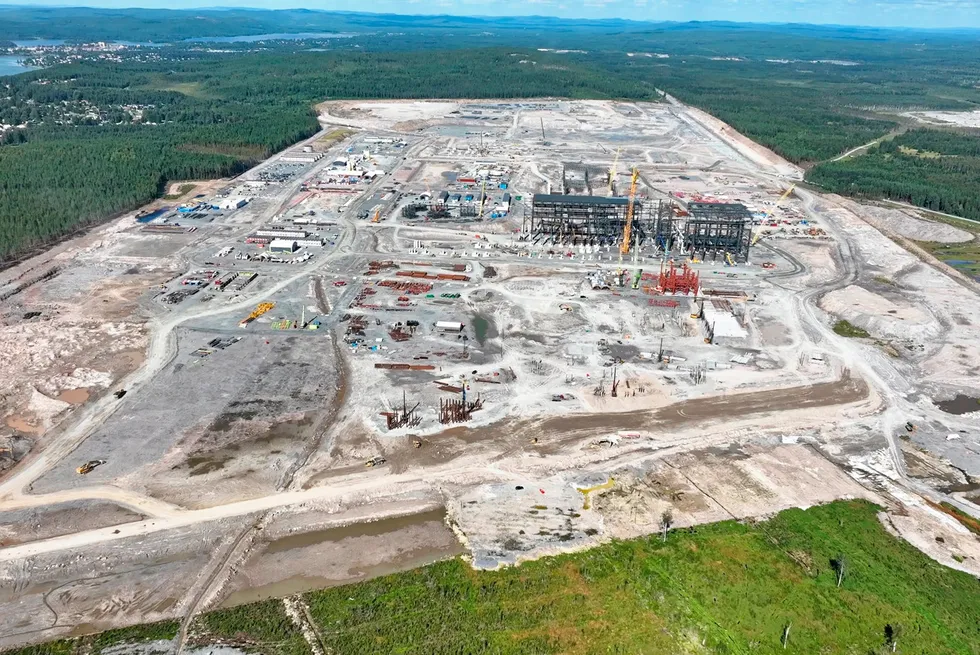 Stegra's green steel plant is currently under construction in northern Sweden.