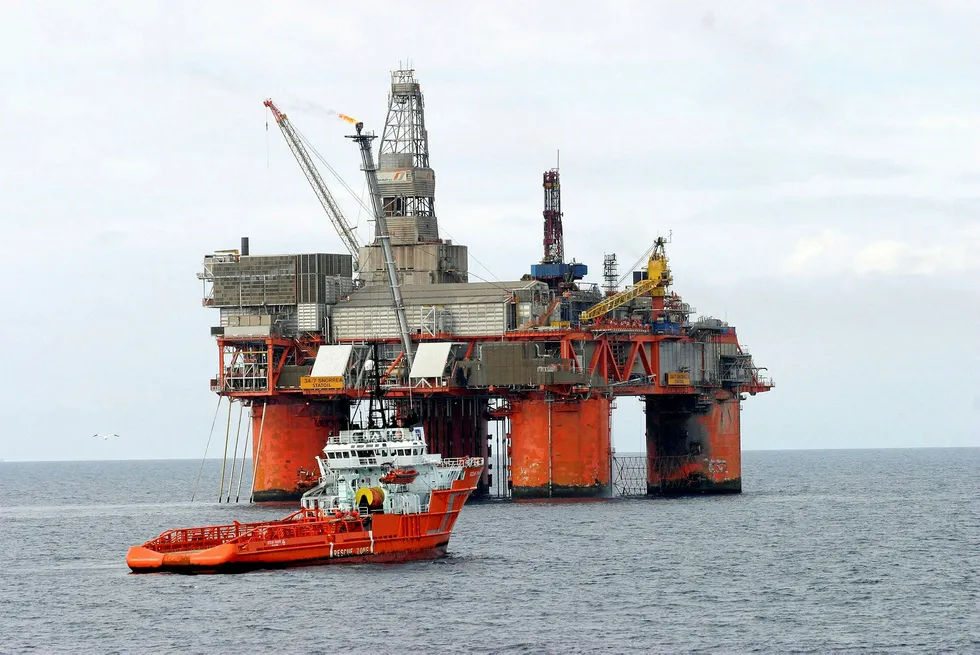 Modifications: Vigdis is tied back to the Snorre A platform Photo: RUNE JOHANSEN/EQUINOR