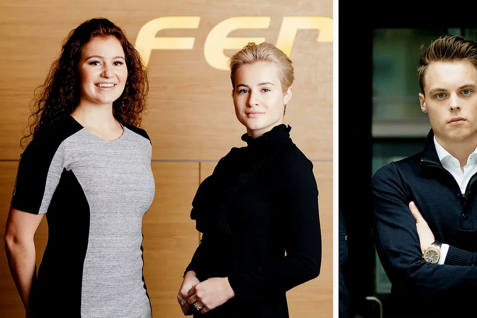 Fra venstre Alexandra G. Andresen og Katharina G. Andresen i Ferd. Til høyre Gustav Magnar Witzøe. De betalte alle mer skatt i 2019.