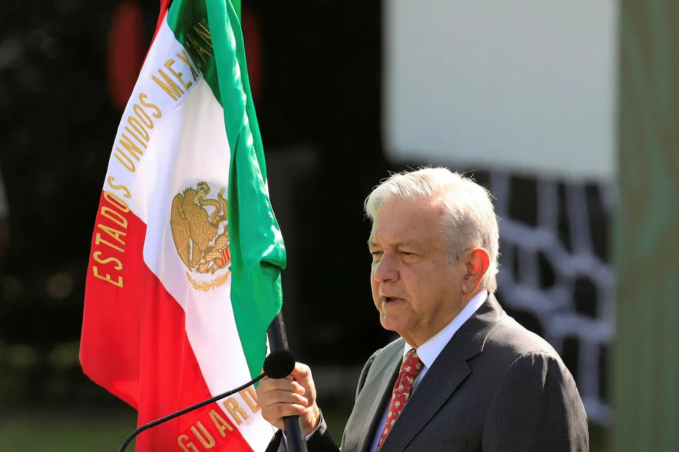 Output target: Mexico's President Andres Manuel Lopez Obrador