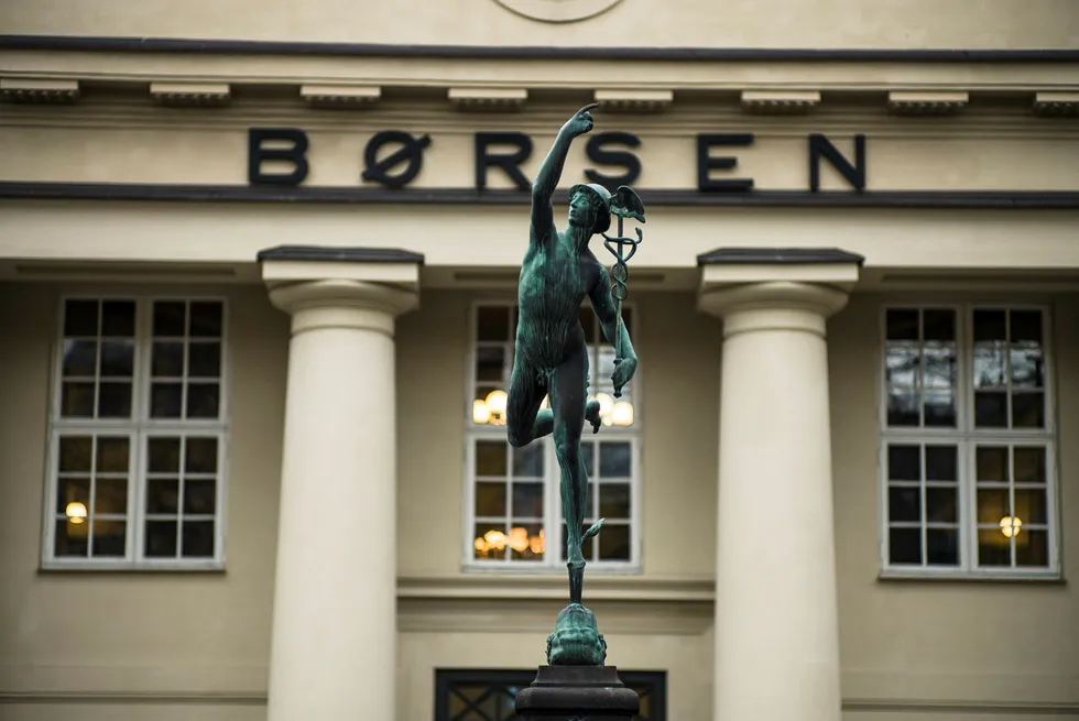 Oslo Børs endte opp mandag. Foto: Gunnar Blöndal